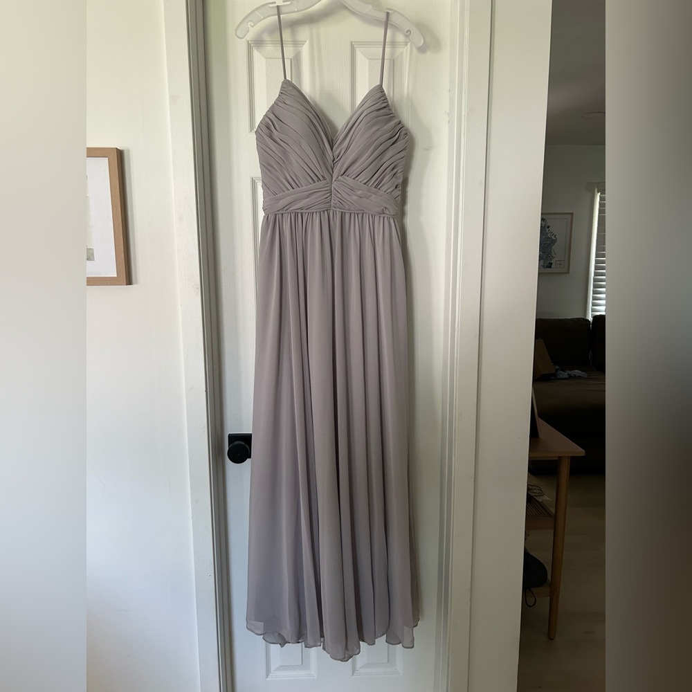 Kennedy Blue Elegant Gray Evening Gown
